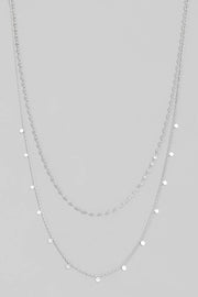 Dainty Layered Coin Choker Necklace