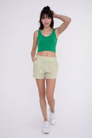 Ribbed Seamless Cropped Tank Top