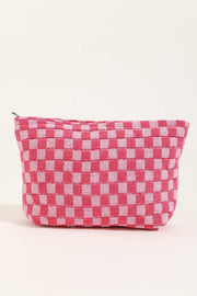 CHECKER TRAVEL POUCH BAG
