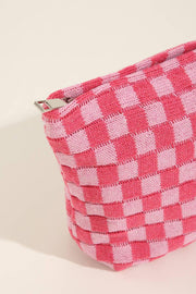 CHECKER TRAVEL POUCH BAG