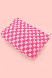 CHECKER TRAVEL POUCH BAG