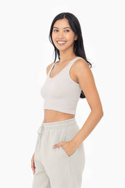 Ribbed Seamless Cropped Tank Top