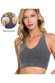 Premium Washed Seamless Rib Crop Tank