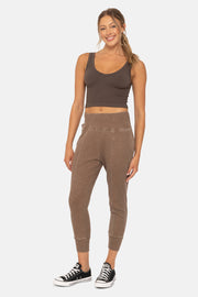 Ribbed Seamless Cropped Tank Top
