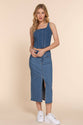 Front Lined Stretch Denim Cami Top