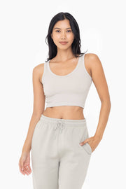 Ribbed Seamless Cropped Tank Top