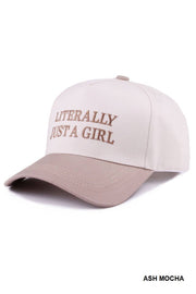Literally Just A Girl Baseball Hat
