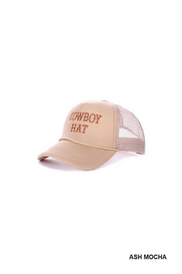 The Cowboy Hat Baseball Mesh Trucker Hat