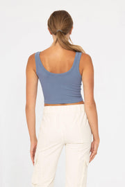 Ribbed Seamless Cropped Tank Top