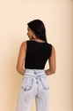 V-Neck Seamless Retro Crop Tank
