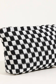 CHECKER TRAVEL POUCH BAG