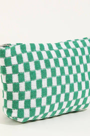 CHECKER TRAVEL POUCH BAG