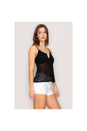 Textured Sheer Cami with lining