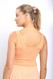 Ribbed Seamless Cropped Tank Top