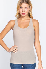 Racerback Rib Tank top