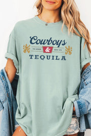 COWBOYS AND TEQUILA GRAPHIC TEE