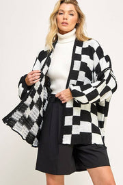 CHECK ME OUT CHECKERED CARDIGAN