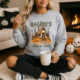 Enchanted Pumpkin Farm Crewneck Sweatshirt Pullover Cotton