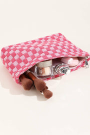 CHECKER TRAVEL POUCH BAG