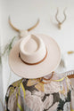 Flat Brim Buckle Hat - Olive