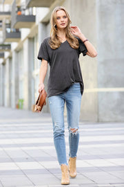 Boyfriend V Neck Tee