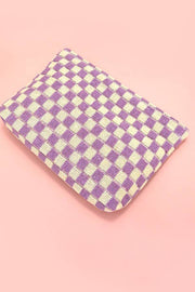 CHECKER TRAVEL POUCH BAG