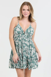 V NECK OPEN BACK SUNDRESS