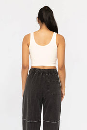 Ribbed Seamless Cropped Tank Top