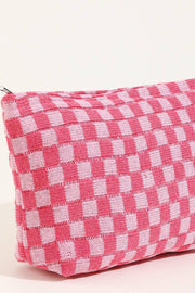 CHECKER TRAVEL POUCH BAG