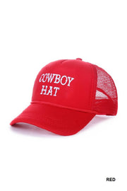 The Cowboy Hat Baseball Mesh Trucker Hat
