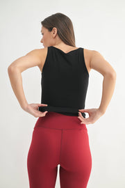 Square Neck Ribbed Tank Top